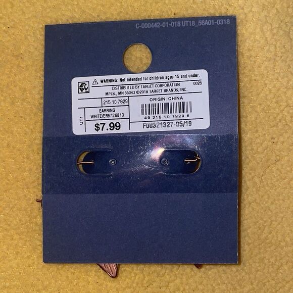 (5/$25) Universal Thread Semi Precious Nickel Free hoop earrings, NWT - Picture 2 of 2